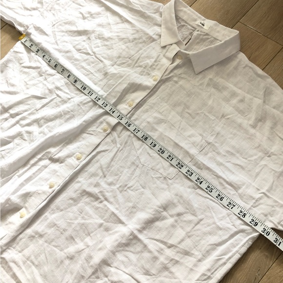 Knix Oversized Beach Coverup Shirt in White Size XL - Picture 7 of 11